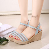 The New Spring and Summer with Thick Waterproof Sandals Heels Womens Casual Shoes Mouth Size Small Code 35-39