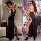 Women Sexy Lingerie Sexy Lace Transparent Long Skirt Lingeire