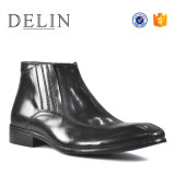Most Popular Black Men Leather Boot Casual Shoes for Men