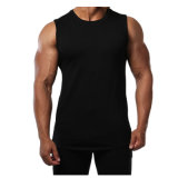 High Quality Black Gym Fitness Tank Top Sleeveless T Shirt for Muscle Man