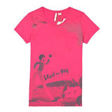 Fashion Beautifule Cotton/Polyester Printed T-Shirt for Women (W002)