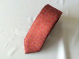 Men Yarn Dyed Silk Logo Tie