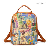 Colorful PU Wintage Double Shoulder Fashion Backpack Bag (BDM083)