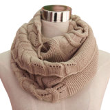 Ladies Fashion Acrylic Knitted Infinity Scarf (YKY4193-2)