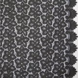 Black Flower Lace Fabric Water-Soluble Lacefabric