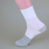 Socks Wholesale White Plain 100% Cotton Fashion Dress Socks
