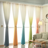 Gradient-Color Cotton Polyester Voile for Living Room (06F0115)