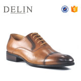 2018 Nice Finish Tan Dress Shoe for Men Cow Leather