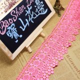 New Design Factory Stock Wholesale Embroidery Micro Fiber Net Lace Polyester Embroidery Trimming Fancy for Garments Accessory & Home Textiles