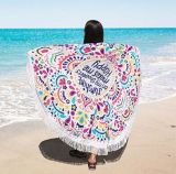 Sunscreen Tippet Round Beach Towel