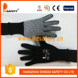 Ddsafety 2017 Ce Quality Stretchy Gloves Grey Cotton/Polyester Gloves