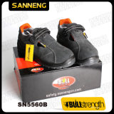 Sandal Leather Safety Shoes with Steel Toe Cap (SN5560)