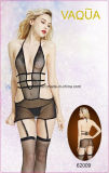 Ladies Sexy Sheer Mesh Chemises with Stockings