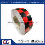 Black/Red Grid Design Reflective Conspicuity Tape (C3500-G)