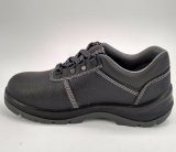 Black Leather Working Men Safety Shoes Ufe019