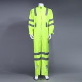 Poly Hi-Viz Reflective Workwear Uniform Coverall with Reflective Tape (BLY1008)