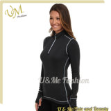 Sexy Girl Long Sleeve 3/4 Sleeve Zip Sports Suit Tracksuit Custom