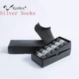 Anti-Bacterial Silver Fiber Invisible Cotton Socks for Men