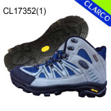 Leather Men Hiking Outdoor Safety Shoes with Rubber Sole