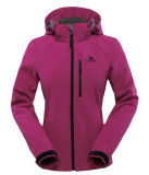 Ladies Stretch Hooded Soft Shell Jacket