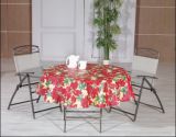 PVC Printed Tablecloth with Christmas Style (TJ0764)