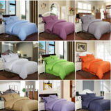 Stock Satin Stripe Bedding Set Bedsheet for Hotel/Home (DPF1059)
