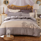 Textile 100% Cotton High Quality Bedding Set Comforter Duvet Cover Bedding Set (Grey simple style)