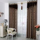 Simple Style Yarn Dyed Flax Fabric Curtain (MX-172)