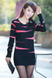 Ladies Fashion Acrylic Knitted Lovely Slim Short Dress (YKY2014)
