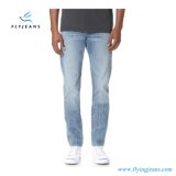 Tapered Standard Issue Jeans Straight Men Denim with Classic Stonewashed (Pants E. P. 4119)