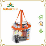 Customized PVC Handle Bags for Travelling/Fashionable Clear Plastic PVC Bag