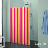 Shower Curtain Bathroom Waterproof Curtain (JG-218)