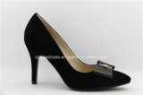 Fashion Comfort Medium High Heel Leather Women Shoe