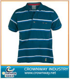 Wholesale Men's Fashion Cotton Striped Polo T-Shirt