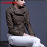 Best Sell Leisure PU Jacket for Women Fashion Clothes