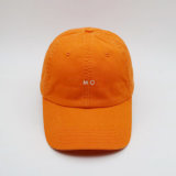 Custom Unisex Women 100% Cotton Orange Baseball Dad Cap with Custom Logo