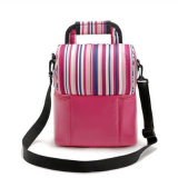 2018 Newest Stripe Portable Double Picnic Bag Multi Colored Shawl Bag Convenient to Keep Cool (GB#CL1523)