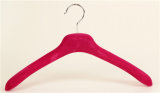 Custom Logo Female Coat Red Velvet Hangers for Display