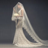2017 White Ivory Soft Yarn Chapel Cathedral Wedding Veil (Dream-100094)