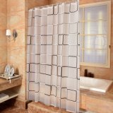 Fashionable Checks Anti-Mildew Waterproof PEVA Bathroom Shower Curtain (04S0030)