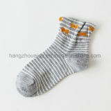 Pure Cotton in Stripes and Cute Bow OEM Kids Sock