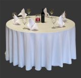Hotel Wedding Table Cloth Cover Round Polyester Tablecloth (DPF10780)