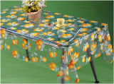 Colorful PVC Printed Transparent Tablecloth with Fruit Design for Home/Party/Outdoor