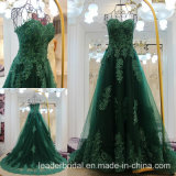 Green Tulle Lace Gown Real Prom Party Evening Dresses Z5069
