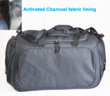 Odor Blocking Travel Duffel Sport Bags with Activated Charcoal Fabric Lining