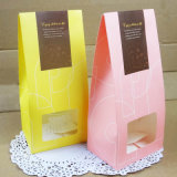 Customized Printing Food Packaging Kraft Paper Bags with Clear Window Wholesale
