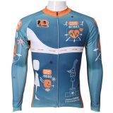Blue Cool Fashion Men's Breathable Short Sleeve Cycling Jersey