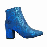 Colorful Woman's Bling Bling High Heeled Winter Boots