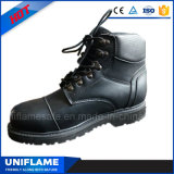 Black Goodyear Leather Stylish Safety Boots