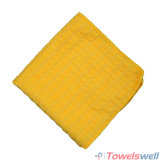 Yellow Microfiber Checkered Kitchen Dish Towel
